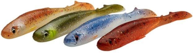 Savage Gear Slender Scoop Shad 11 cm 7 g Clear Water Mix 4 ks