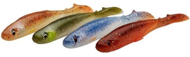 Savage Gear Slender Scoop Shad 15 cm 17 g Clear Water Mix 4 ks