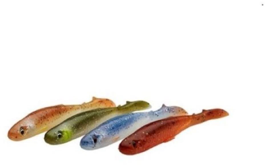 Savage Gear Slender Scoop Shad 9 cm 4 g Clear Water Mix 4 ks