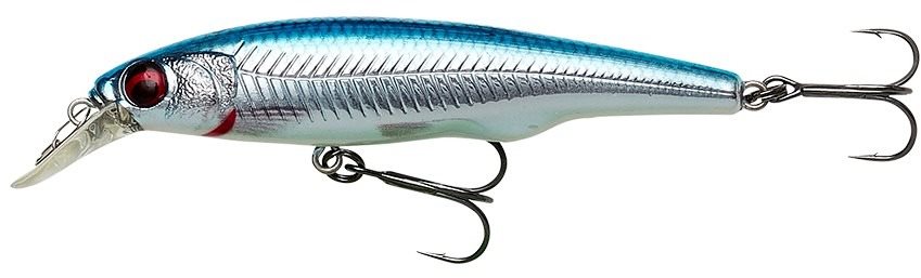 Savage Gear Gravity Twitch SR 9,5 cm 15 g Suspending Blue Chrome