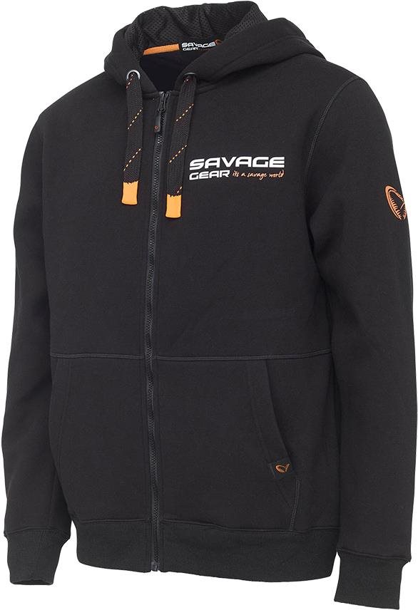 Savage Gear Urban Zip Hoodie Black Ink Veľkosť M