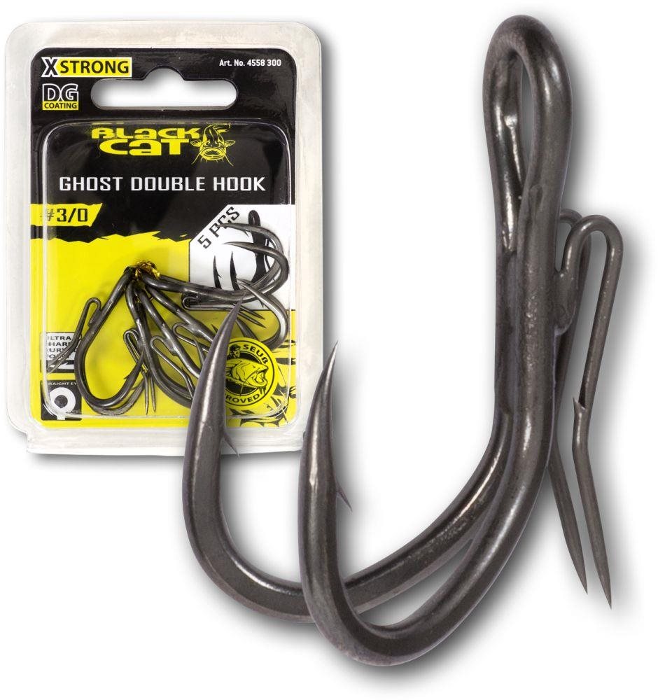 Black Cat Ghost Double Hook DG Veľkosť 3/0 5 ks