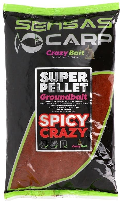 Sensas Super Pellet Groundbait Spicy Crazy 1 kg