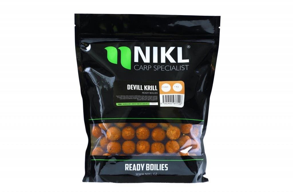 Nikl Ready boilie Devill Krill 18 mm 1 kg