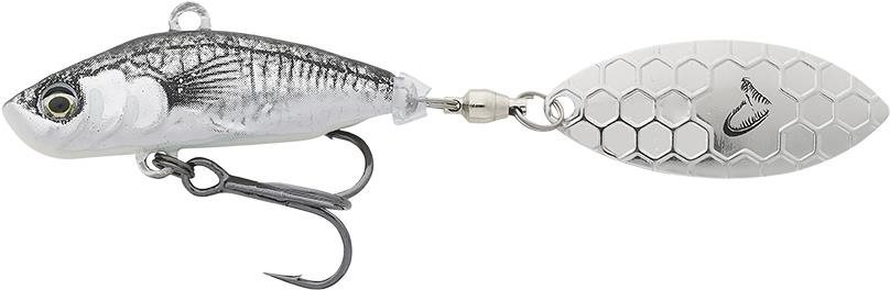Savage Gear 3D Sticklebait Tailspin 7,3 cm 13 g Sinking Black Silver