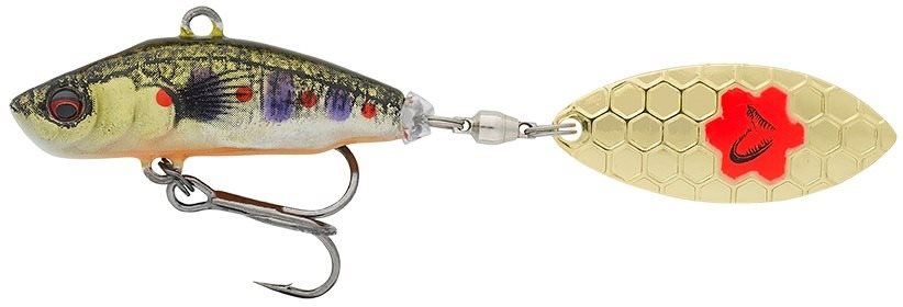 Savage Gear 3D Sticklebait Tailspin 8 cm 18 g Sinking Brown Trout Smolt