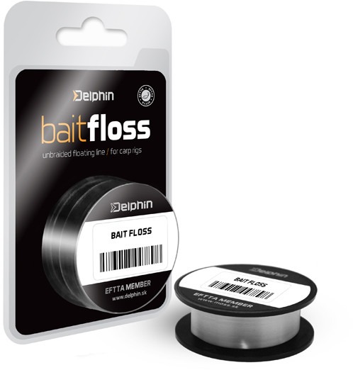 Delphin Hook Line Bait Floss Biela 20 m 20 lbs