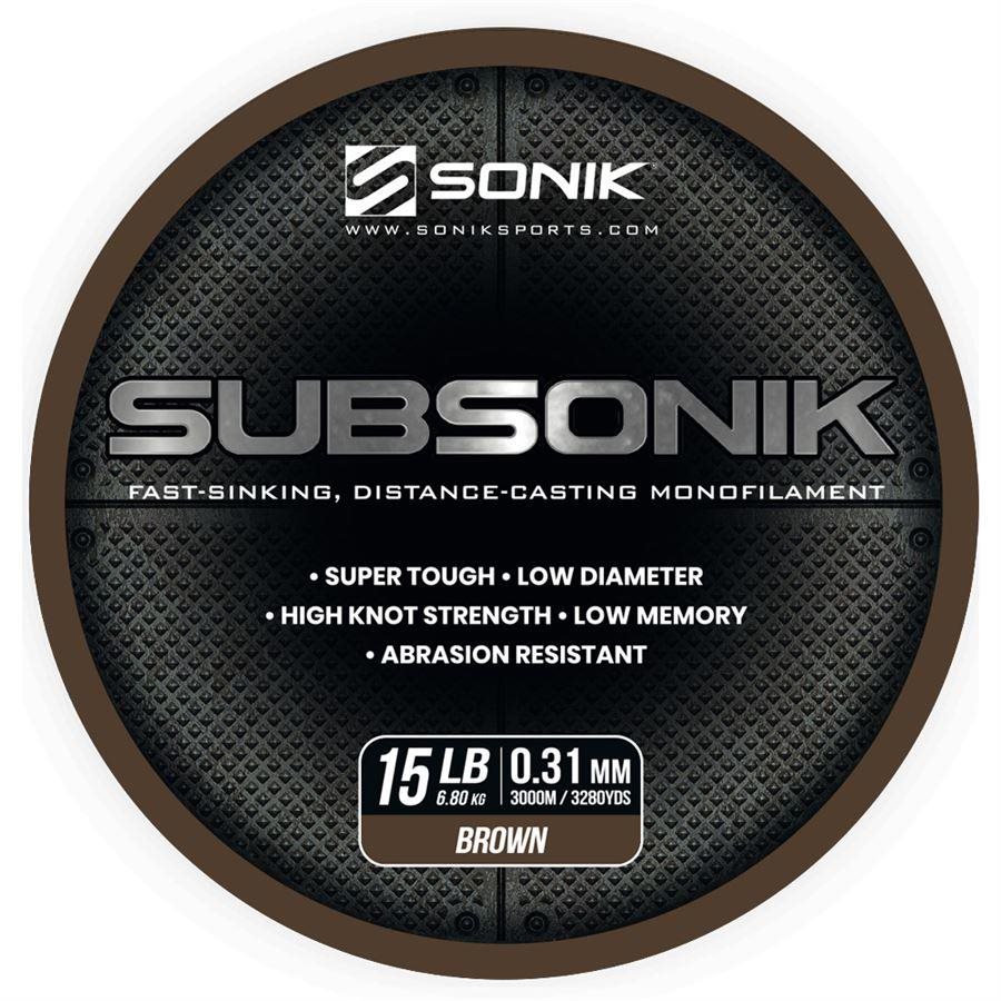 Sonik Subsonik Brown 0,31 mm 15 lb 3000 m