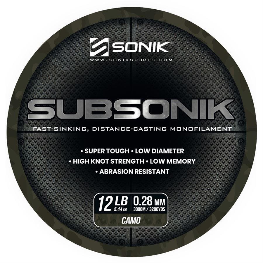 Sonik Subsonik Camo 0,28 mm 12 lb 3000 m