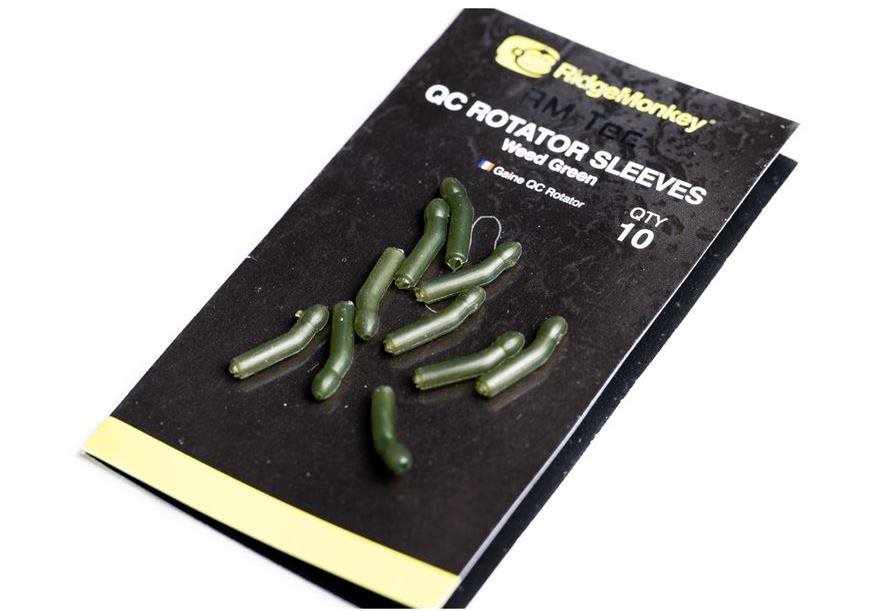 RidgeMonkey RM-Tec Quick Change Rotator Sleeves Weedy Green 10 ks