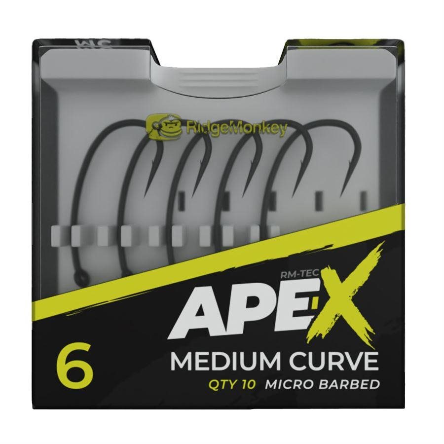 RidgeMonkey Ape-X Medium Curve Barbed Veľkosť 8 10 ks
