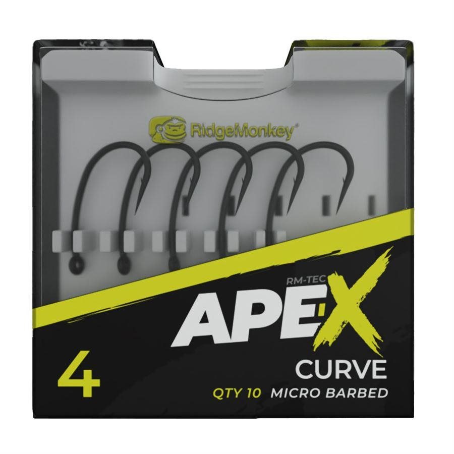 RidgeMonkey Ape-X Curve Barbed Veľkosť 8 10 ks