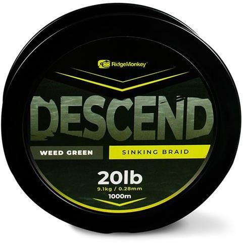 RidgeMonkey Descend Sinking Braid 0,28 mm 20 lb 1000 m