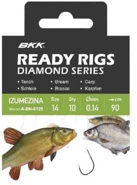 BKK Ready Rig Diamond Izumezina BN Veľkosť 8 0,18 mm 70 cm 10 ks
