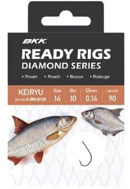 BKK Ready Rig Diamond Keiryu BN Veľkosť 6 0,18 mm 70 cm 10 ks