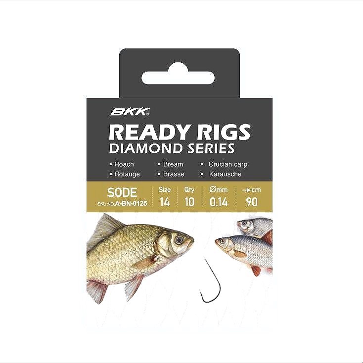 BKK Ready Rig Diamond Sode GD Veľkosť 6 0,18 mm 70 cm 10 ks