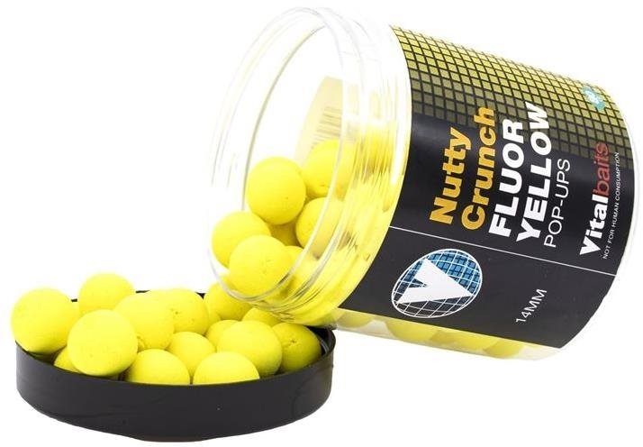Vitalbaits Pop-Up Nutty Crunch Fluor Yellow 18 mm 80 g