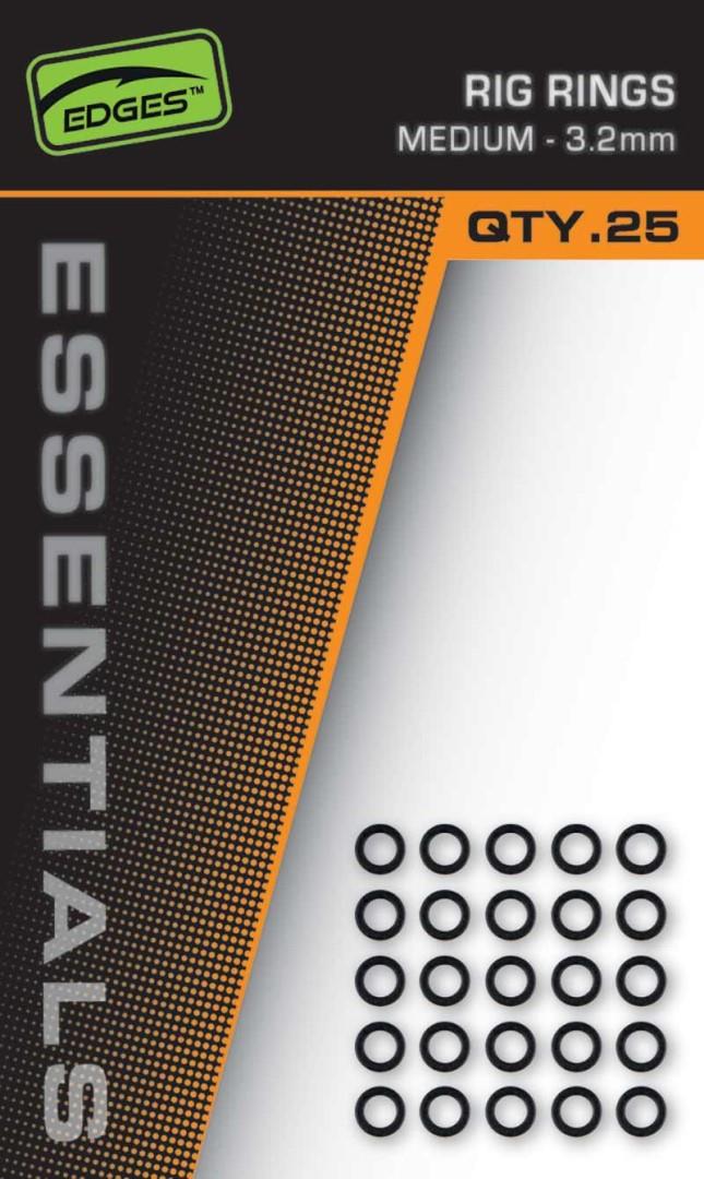 FOX Edges Rig Rings 3,2 mm Medium, 25 ks