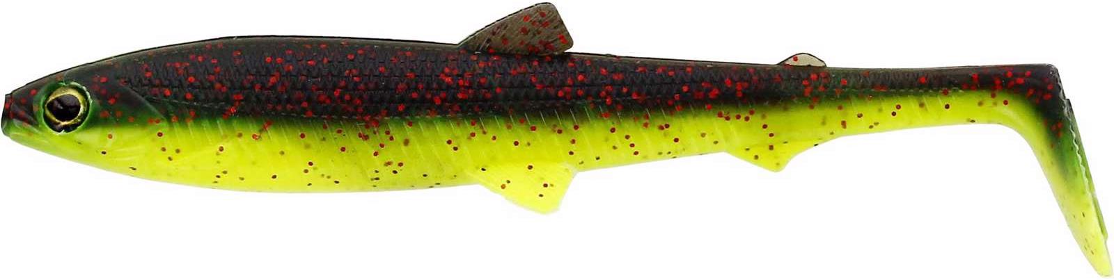 Westin BullTeez Shadtail 9,5 cm, 7 g, Black/Chartreuse 2 ks