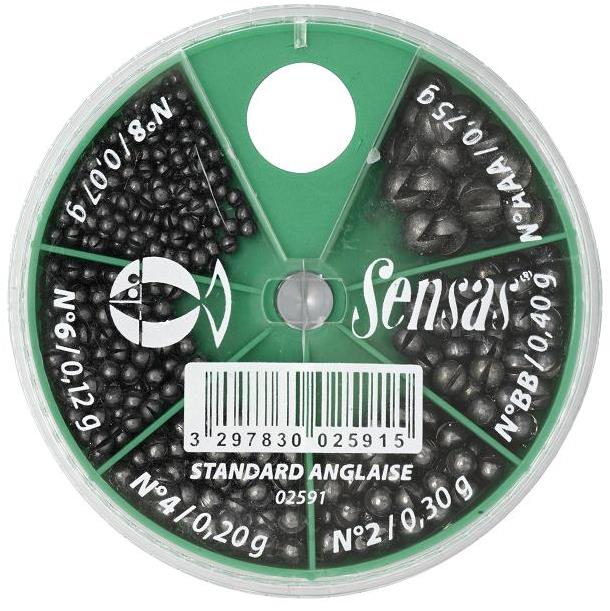 Sensas Sada bročkov Standard Waggler Box 0,07 – 0,75 g