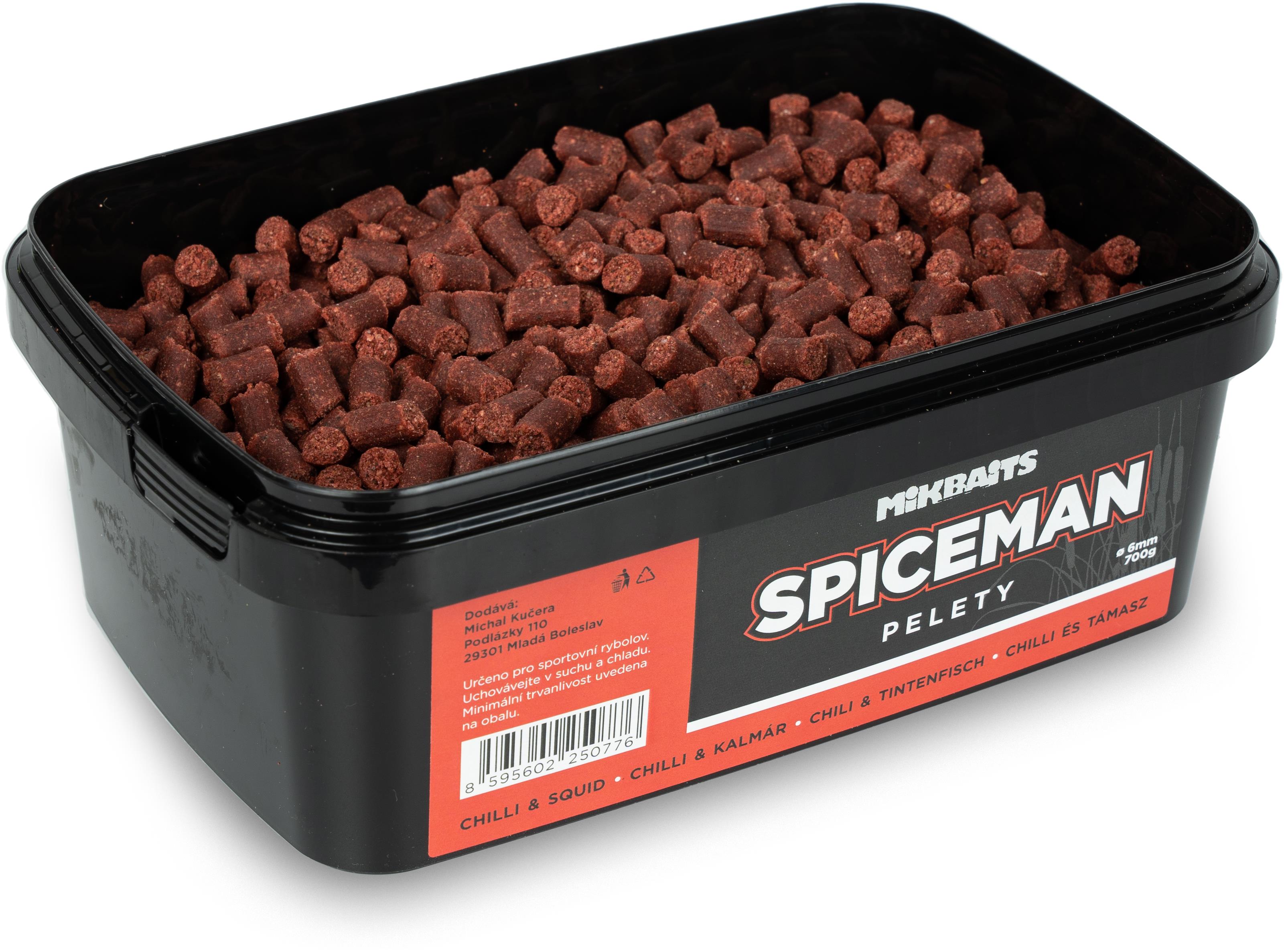Mikbaits Pelety Spiceman Chilli Squid 700 g, 6 mm