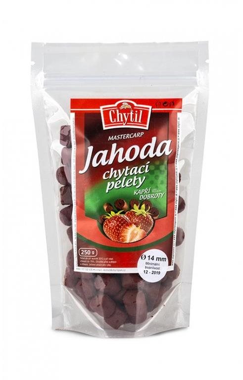 Chytil Chytacie pelety s dierou 250 g 14 mm Jahoda