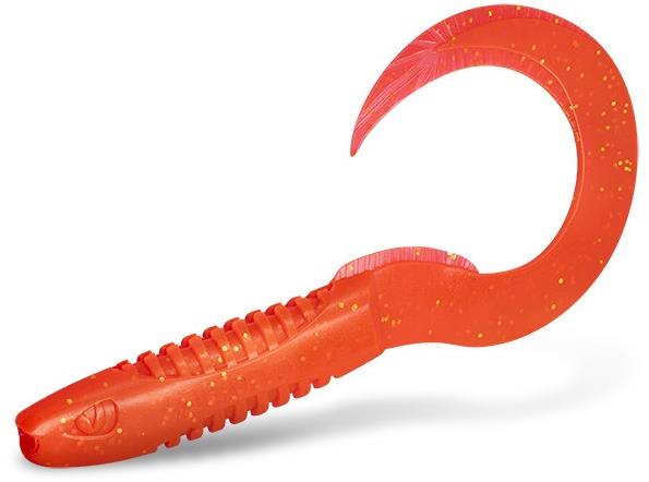 Delphin TwistaX Eeltail UVs 15 cm Berry 5 ks