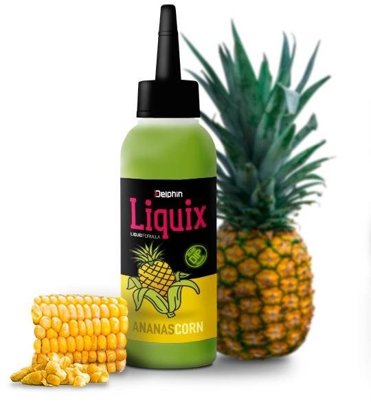 Delphin Fluo D Snax LiquiX, kukurica-ananás, 100 ml