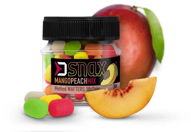 Delphin MIX D Snax WAFT, mango-broskyňa 20 g 10×7 mm