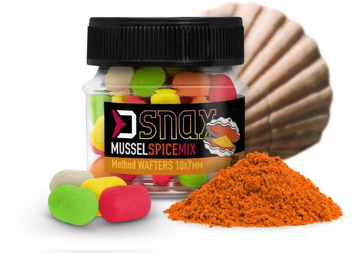 Delphin MIX D Snax WAFT, mušľa-korenie 20 g 10×7 mm