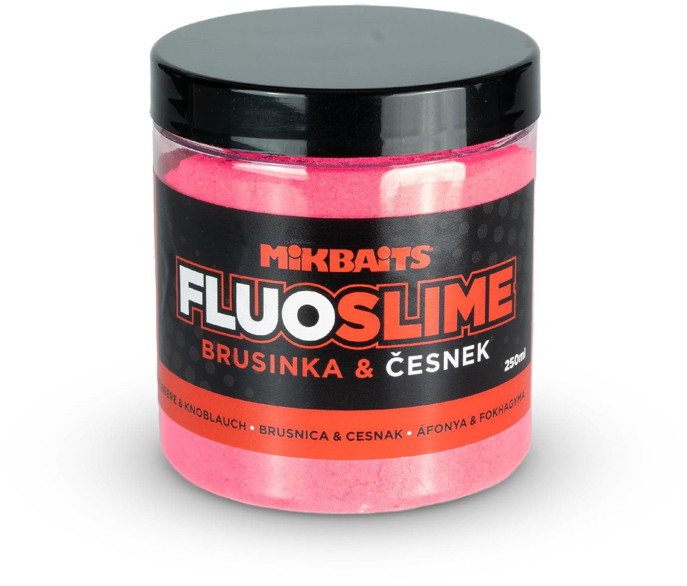Mikbaits Dip obaľovací Fluo slime Brusnica Cesnak 100 g