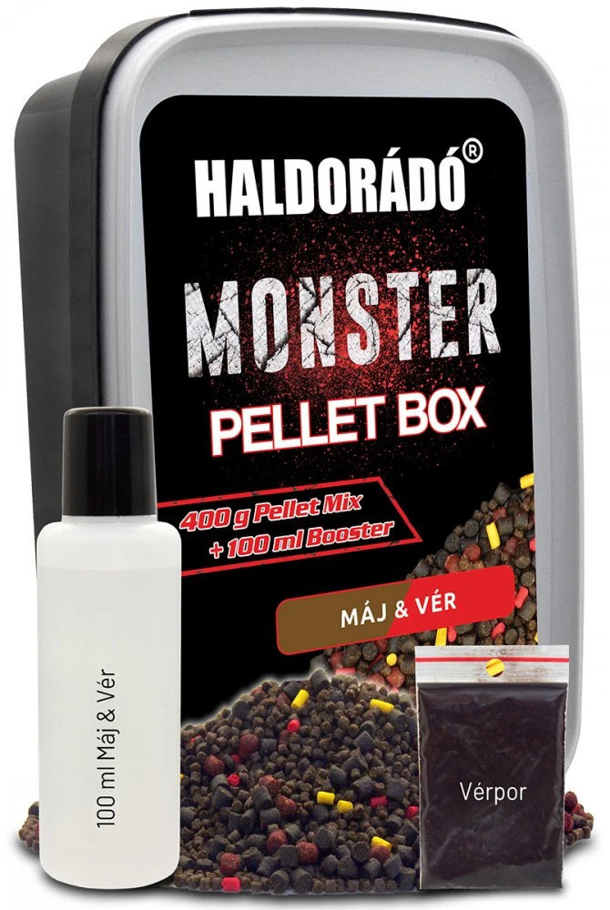 Haldorádó Pelety Monster Pellet Box 400 g 2 mm Pečeň-Krv