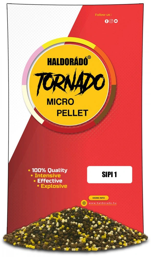 Haldorádó Pelety Tornado Micro Pellets 400 g 2 mm Sipi1 Citrón-Mäta