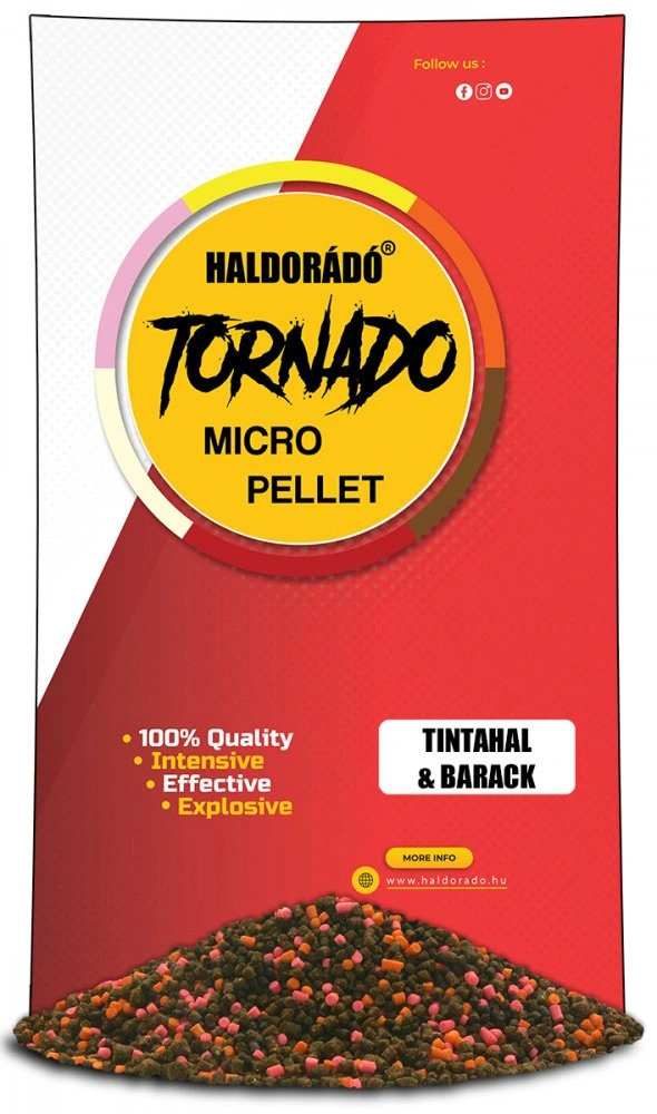 Haldorádó Pelety Tornado Micro Pellets 400 g 2 mm Kalmáre-Broskyňa