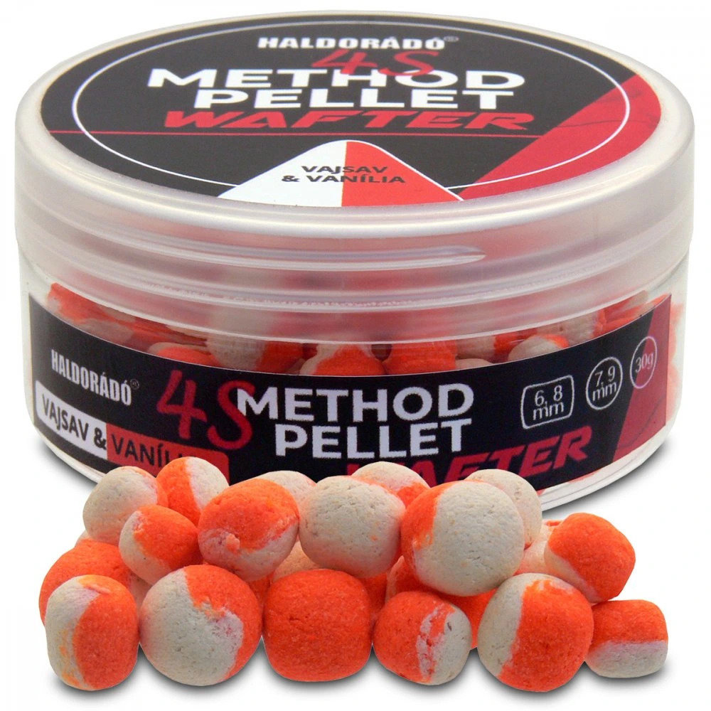 Haldorádó Pelety 4S Method Pellet Wafters 30 g 6 + 8 mm/7 + 9 mm Kyselina maslová-Vanilka