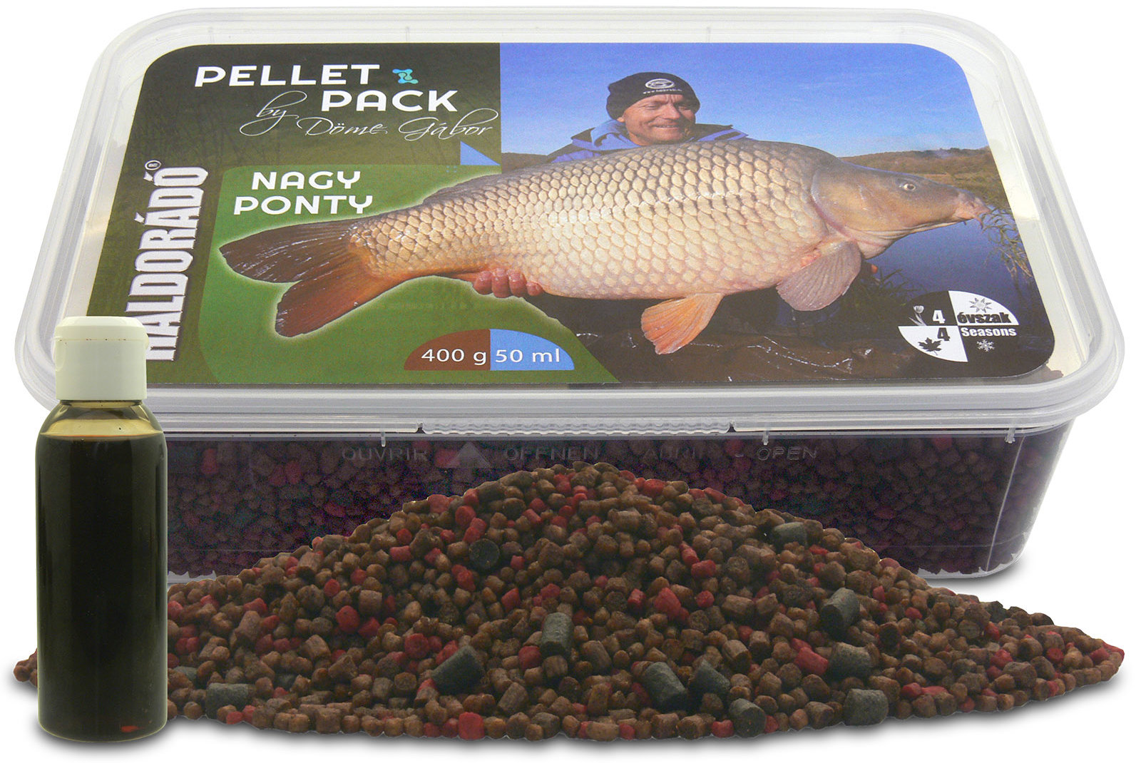Haldorádó Pelety Pellet Pack By Döme Gábor 400 g Veľký kapor + 50 ml aróma