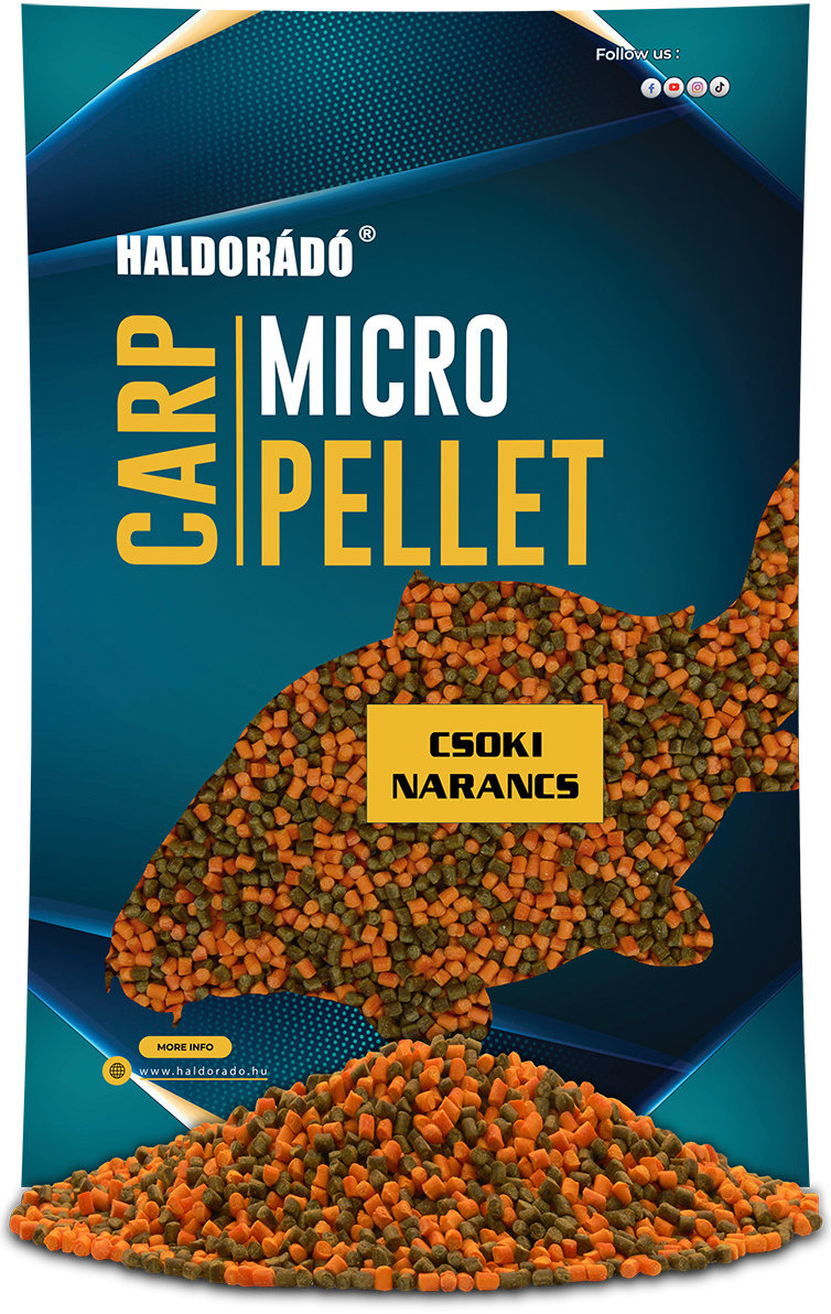 Haldorádó Pelety Carp Micro Pellet 600 g 2,5 mm Čokoládový pomaranč