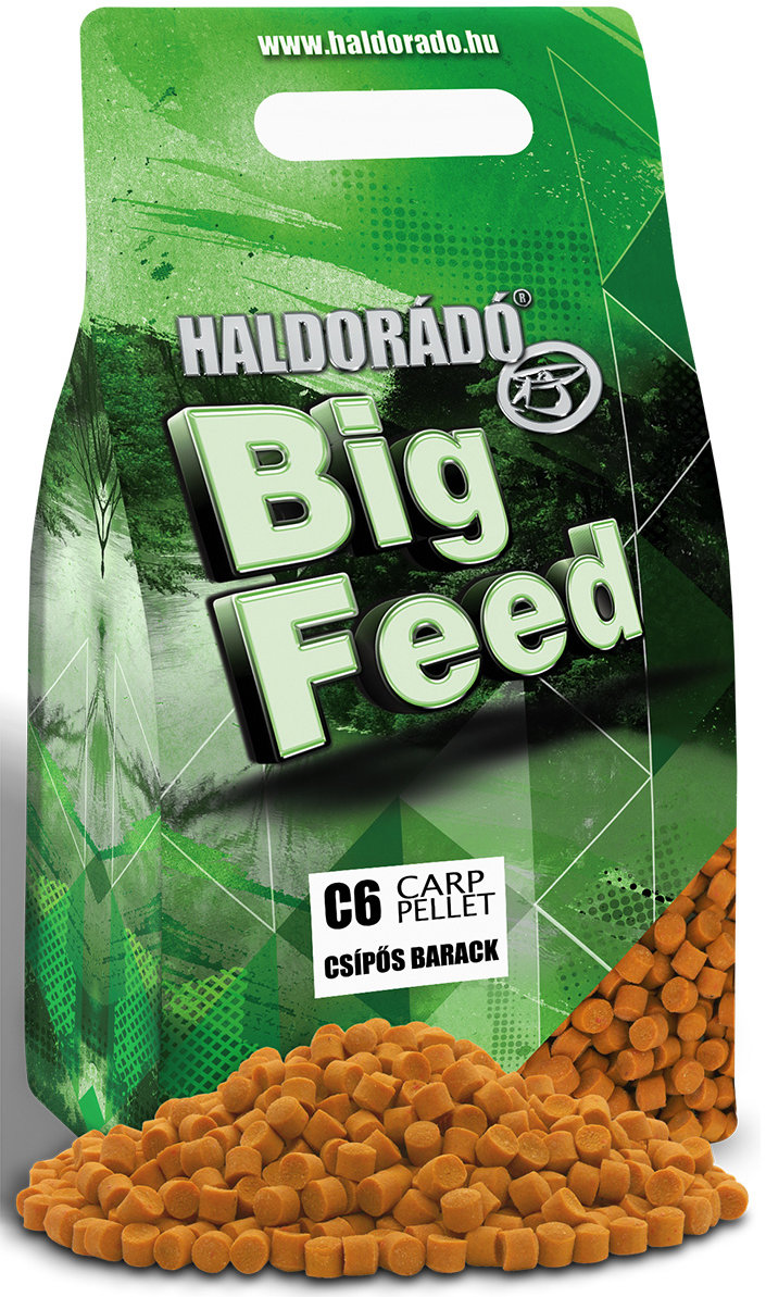 Haldorádó Pelety Big Feed C6 Pellet 2 kg 6 mm Pikantná broskyňa