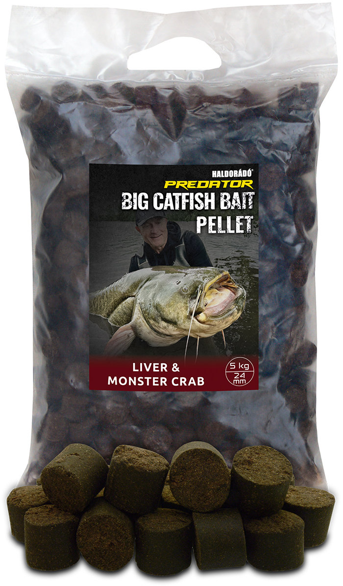 Haldorádó Pelety Catfish Bait Pellet 5 kg 24 mm Liver/Monster Crab