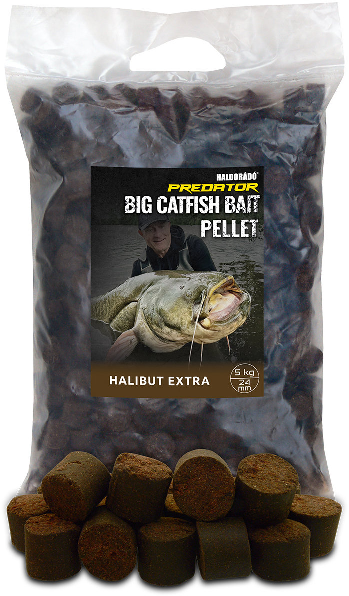 Haldorádó Pelety Catfish Bait Pellet 5 kg 24 mm Halibut Extra