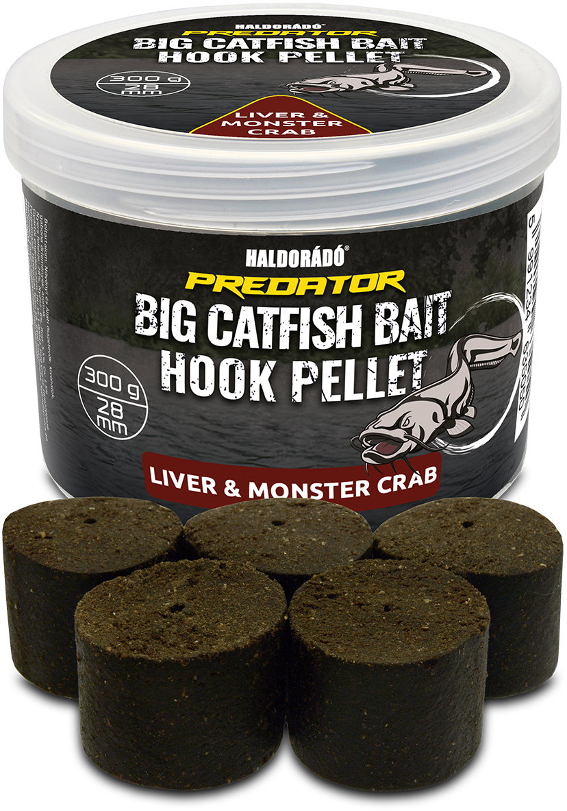 Haldorádó Pelety Catfish Bait Hook Pellet 300 g 28 mm Liver/Monster Crab