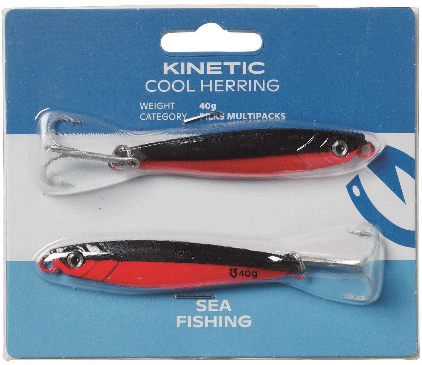 Kinetic Nástraha Cool Herring 40 g Black/Red 2 ks