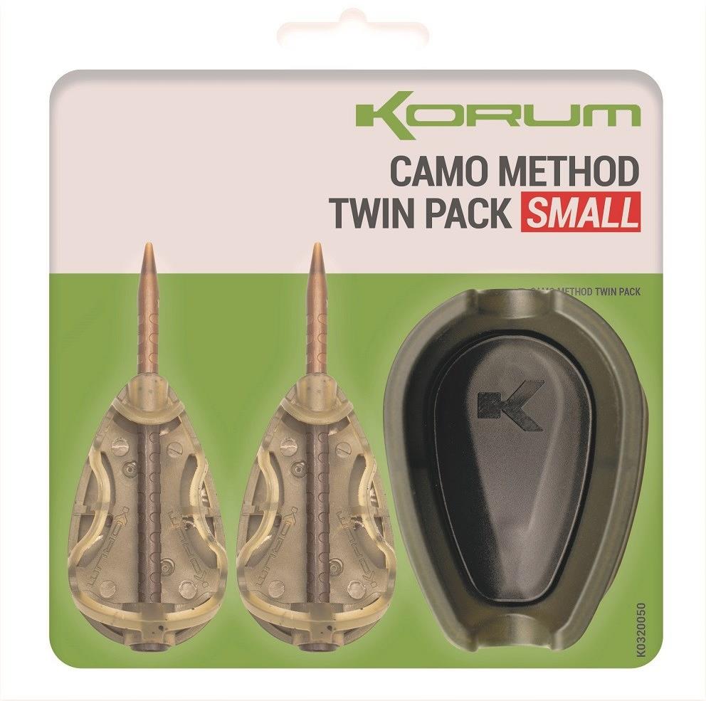 KORUM Set kŕmidiel a formičky Camo Method Twin Pack Small