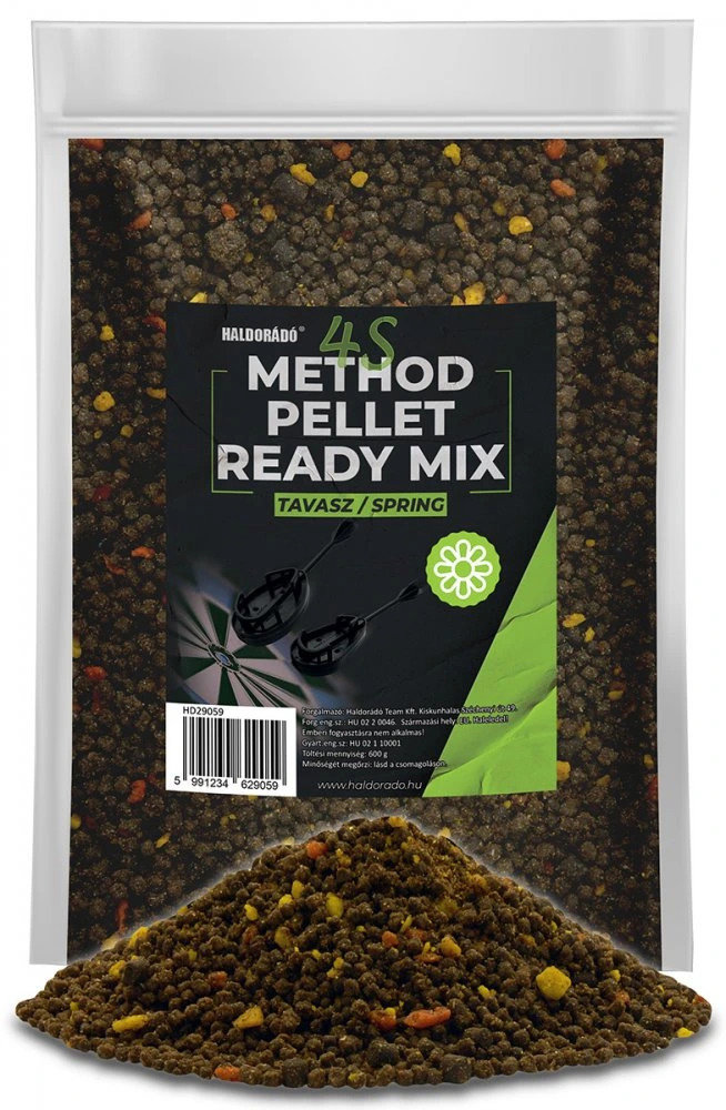 Haldorádó Method Pellet Ready Mix 4S 600 g Jar