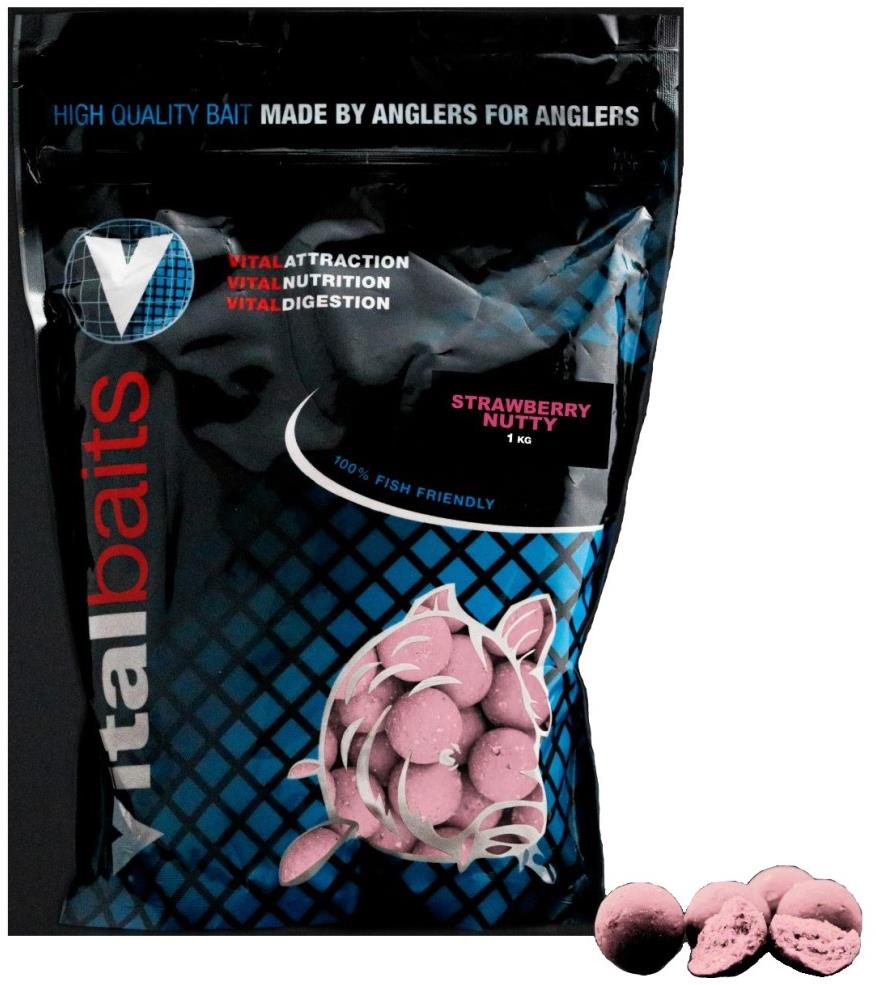 Vitalbaits Strawberry Nutty, 1 kg, 18 mm
