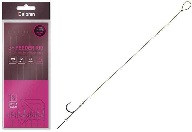 Delphin Nadväzec NOLIMIT Sting BARB 12 cm 15 lbs Veľkosť 6 Sting 7 mm 6 ks