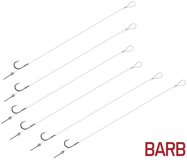 Delphin Nadväzec FLR Sting BARB 12 cm 0,30 mm Veľkosť 4 Sting 7 mm 6 ks