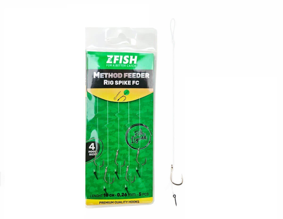 Zfish Nadväzec Method Feeder Rig Spike FC Veľkosť 10 5 ks