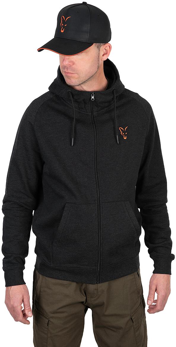 FOX Collection Black/Orange Lightweight Hoody L