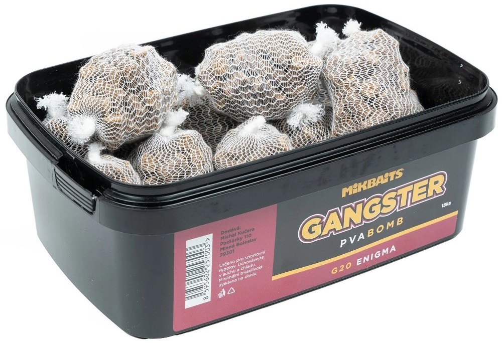 Mikbaits PVA Bomb Gangster G20 Enigma 15 ks